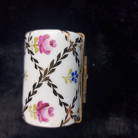 Thumbnail for Limoge Style Acceptable Porcelain Trinket Box Floral Hinged Rectangle jewellery5