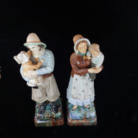 Thumbnail for Wittmann & Roth Of London Figure 1900s Of A Fisherman And Children&wife repaired2