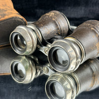 Thumbnail for Antique Opera Binoculars Glasses Leather Case Early 1900s home Collectable13
