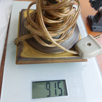 Thumbnail for Vintage Brass Lamp Table Patina EU Plug 915gr Classic 12