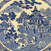 Thumbnail for Spode Mint Danbury Willow Pattern Plates x3 – Blue & White Collector antique Set14