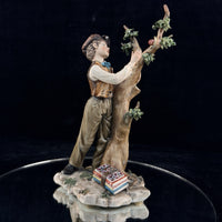 Thumbnail for Capodimonte Volta Boy with Tree Figurine Hand Painted Italian Porcelain See Pics0