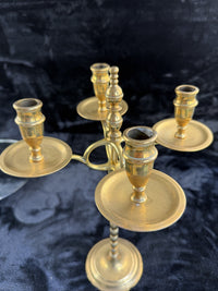 Thumbnail for Vintage Brass Candelabra  Four Arm Candlestick Holder11