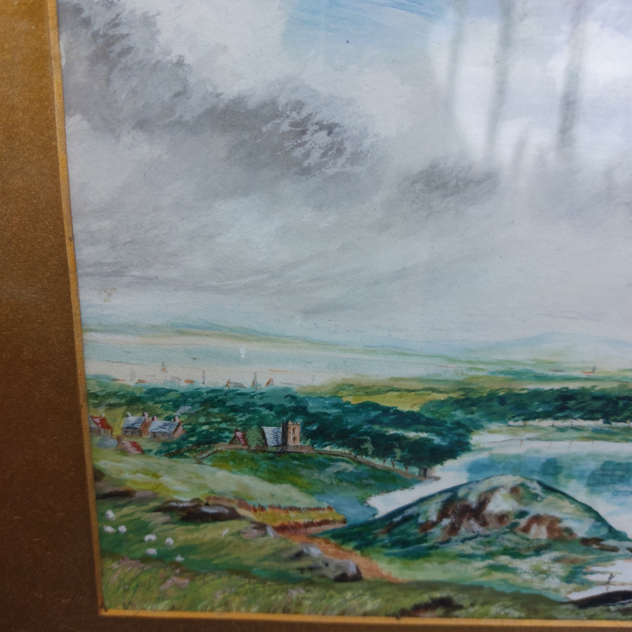 1882 J. Middleton Painting Landscape “Duddingston Loch from the Queen’s Drive"11