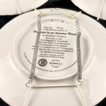 Franklin Mint Wildlife Collector Plates Set x3 – Fine Porcelain, 1990s Art Each.1
