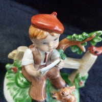 Thumbnail for 1875 PM&M Antique German Treasure Masters Bisque Porcelain Boy Little Figurine3
