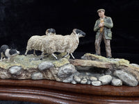 Thumbnail for Border Fine Arts Limited Edition Sheepdog and Shepherd Figurine Resin Country8