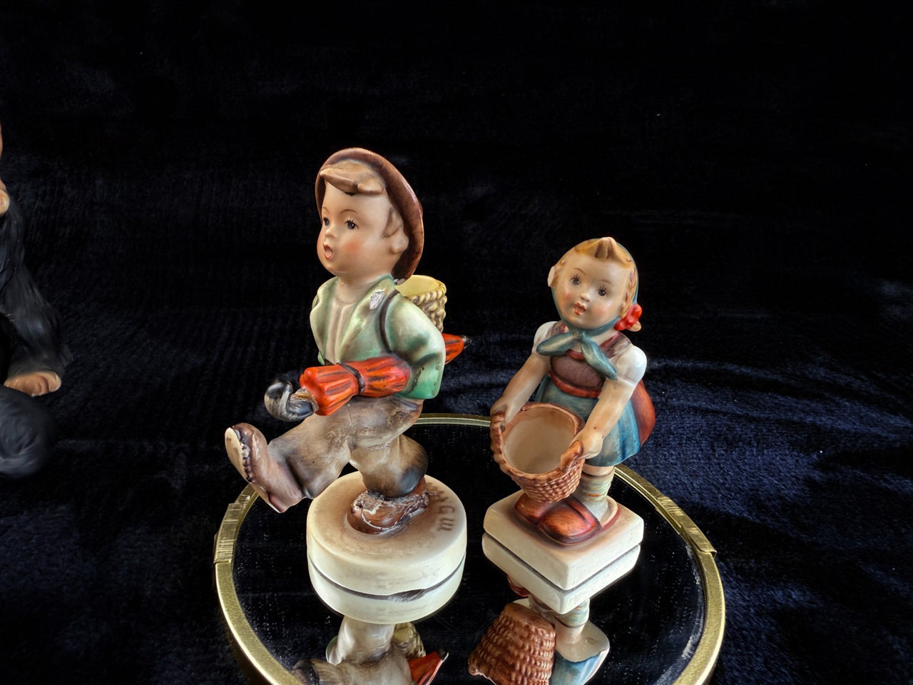 Goebel figurine Hummel -repaired - Little Boy with Umbrella TMK-3,4 School Girl10