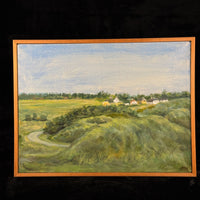 Thumbnail for Danish Landscape Painting Vangsaa 2009 Original Signed by VTN Framed Art 40x30cm2
