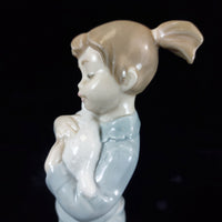 Thumbnail for Retired Charming NAO by Lladró Figurine Girl with Elephant bookcase (1980) figur8