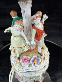 Thumbnail for Antique Hand-Painted Royal KPM Bavaria Porcelain Lamp Table see the pictures dec13