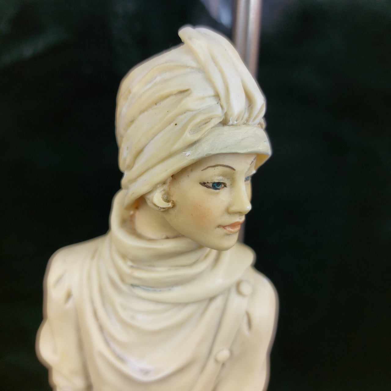 Vintage Vittorio Tessaro Figurine Lamp - Elegant Lady & Poodle - untested! 19924