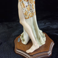 Thumbnail for Giuseppe Armani Florence lady Figurine 14in Gypsy Semi Nude bohem decor18