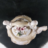 Thumbnail for Rare Capodimonte Italian Porcelain Teapot – Floral Rococo Style Tea Pot gift4