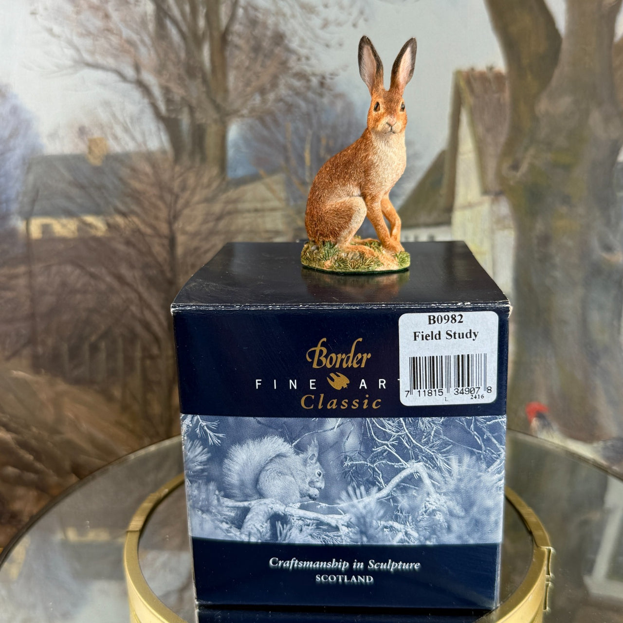 Border Fine Arts Field Study Hare B0982 Boxed Wildlife Figurine Ornament11