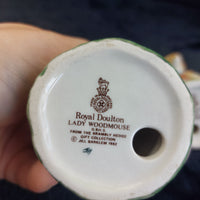 Thumbnail for Royal Doulton 1980s Brambly Hedge Mice Figurines Set Lord Lady Woodmouse Base9