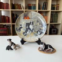 Thumbnail for Border Arts Fine Collie Collection Jock's Pride Plate & Two Figurines,box Resin.16