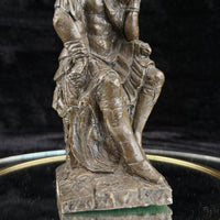 Thumbnail for Bronze Lorenzo de Medici Figurine Sculpture Thinker Style 6
