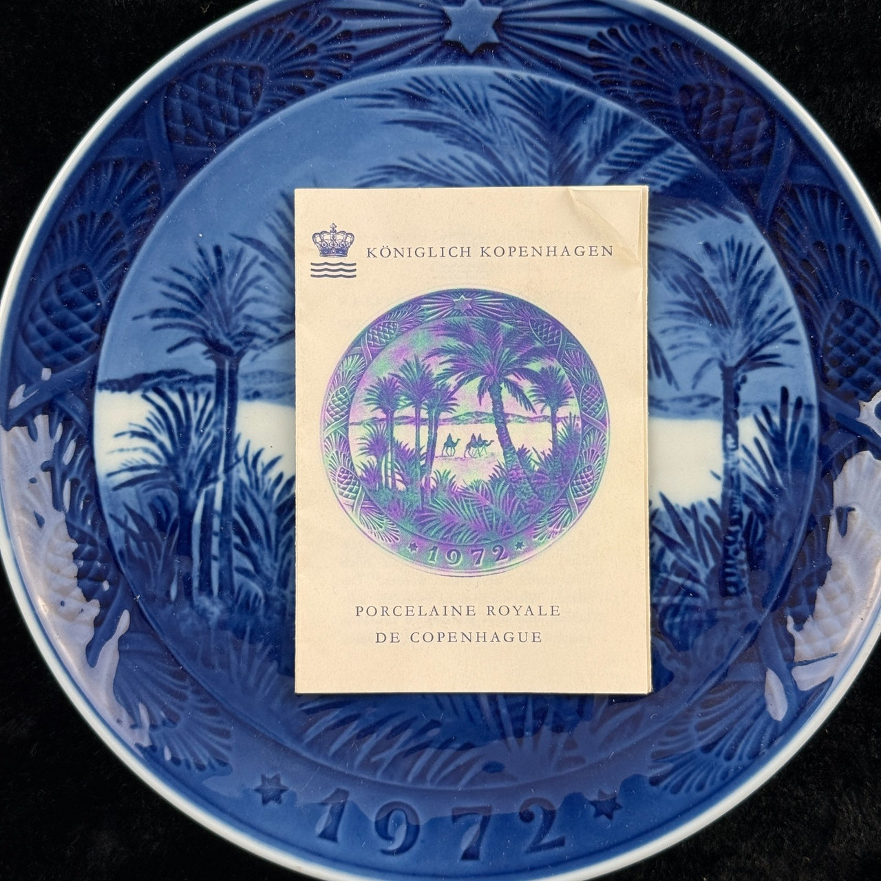Royal Copenhagen 1972-1974 Christmas Plates Set of 3 Blue Collectibles Porcelain21