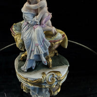 Thumbnail for Capodimonte Italian Figurine Porcelain Hand Painted Mother and Child Signed 