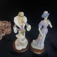 Thumbnail for Good Albert Price Flapper Figurines 1991 In Vogue Glamorous Night Resin Set 12