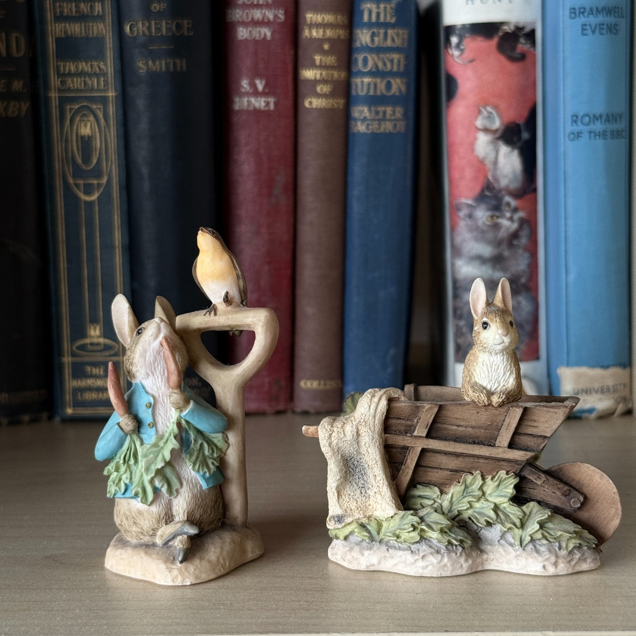 Beatrix Potter Peter Rabbit Figurines FW & Co  BFA Scotland Set of 2 1992 & 19960