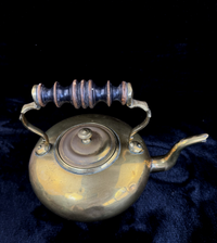 Thumbnail for Antique Scottsh 19th century Brass Kettle/Teapot with Wooden Handle see pictures4