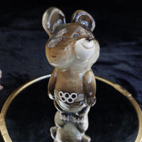 Thumbnail for Vintage Misha USSR 1980 Moscow Olympic Bear Porcelain Figurine Statue 4.5