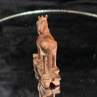 Thumbnail for Vintage Hand Carved Wooden Horse Figurines Set Lot of 5 Rustic Folk Art 3.5”13