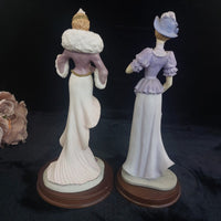 Thumbnail for Good Albert Price Flapper Figurines 1991 In Vogue Glamorous Night Resin Set 12