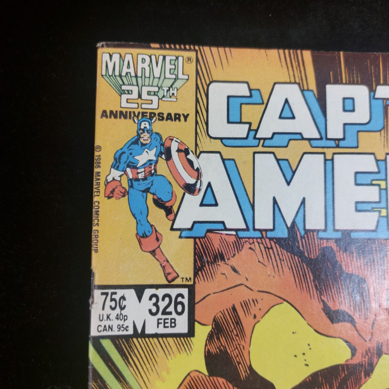 Marvel Comics Captain America #326 1986 Vintage Book Comic1