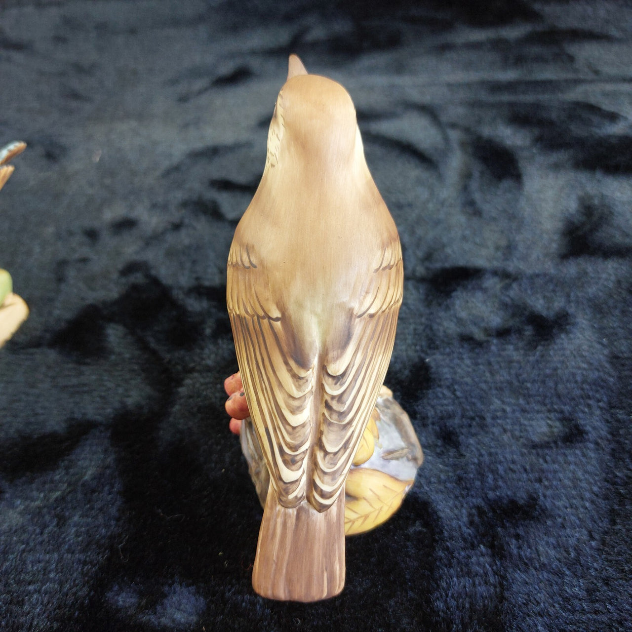 Royal Worcester Kingfisher & Thrush Bird Figurines England ceramic repaired10