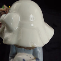 Thumbnail for Nao by Lladro Girl lady Figurine 10in 1991 Lamb Bonnet Baby see hat decor Lladró4