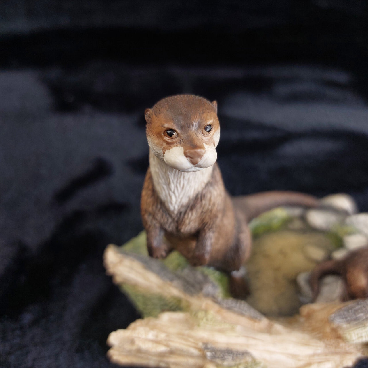 Border Arts Fine Otter Family Figurine 1988 MWF Chiltern Wildlife Handmade Scotl10