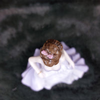 Thumbnail for Good Coalport Luck English lady Porcelain by Jack Glynn purple mint condition 6