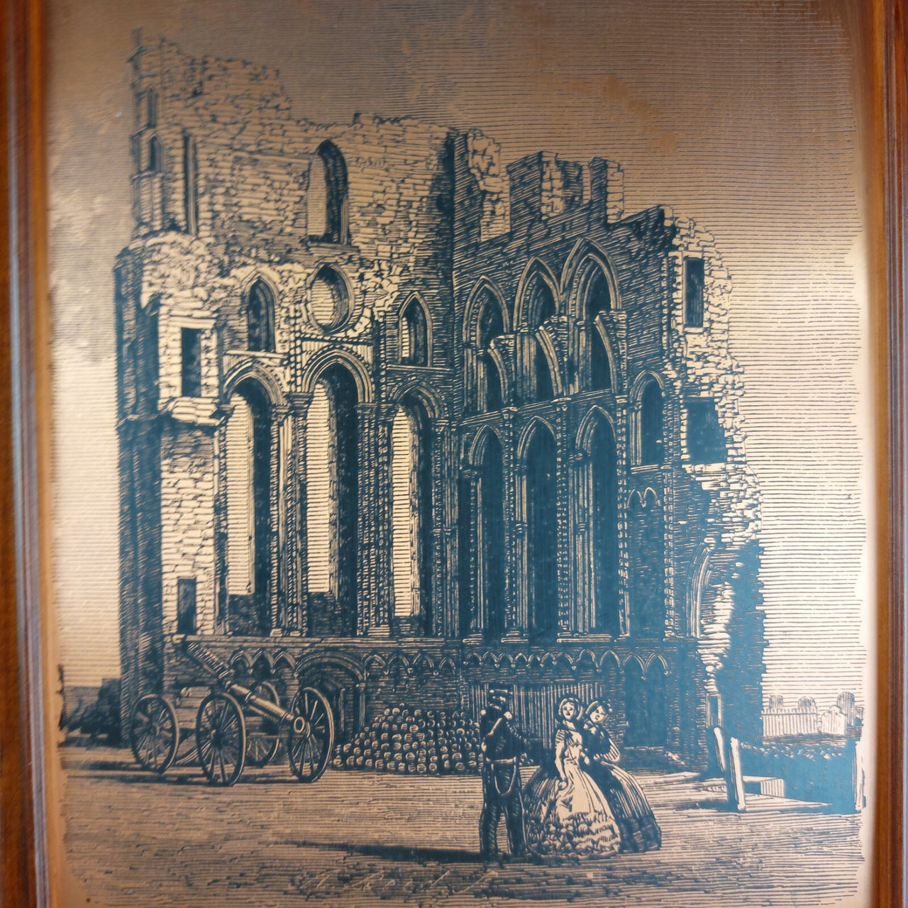 Tynemouth Priory 1874 Copper Engraving Art Framed 9.75" - Multitechnic Eng Ltd6