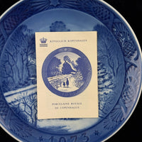 Thumbnail for Royal Copenhagen 1972-1974 Christmas Plates Set of 3 Blue Collectibles Porcelain10