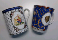 Thumbnail for Ringtons Fine Bone Mugs Commemorative Queen Elizabeth II 2 Set of Wade Vintage4