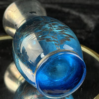 Thumbnail for Schott Zwiesel Blue Glass Vase Florida Design Heinrich Löffelhardt Vintage 5”7