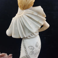 Thumbnail for Juliana Collection 15in Figurine, Tall Lady with Dog, large Resin Art Deco Beige8