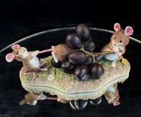 Thumbnail for Vintage Fine Border Arts Merrie Mice Figurine - 