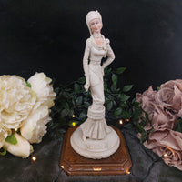 Thumbnail for Vintage Exquisite Auro Belcari Figurine - Art Deco Lady (1985) Porcelain 1920s0