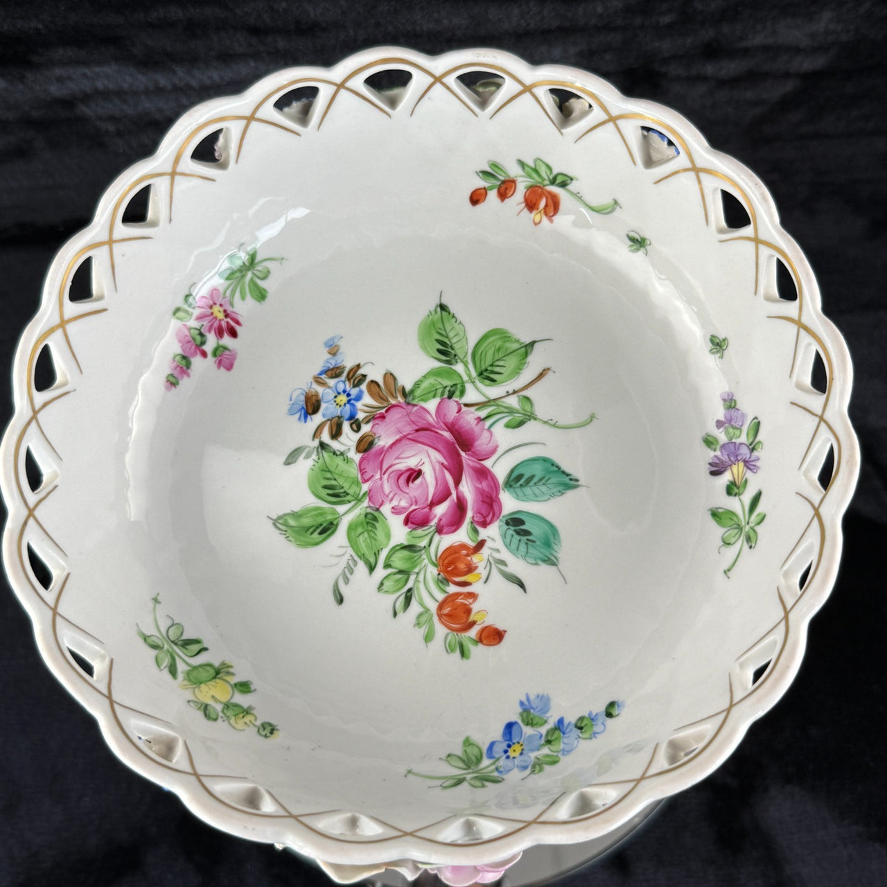 Rare Antique 13" Von Schierholz Porcelain Centerpiece Sculpture Bowl -see pics5