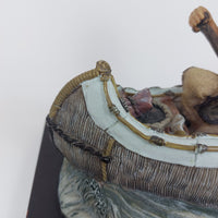 Thumbnail for Academy Native American Canoe Sculpture Figurine Collectible 6.5