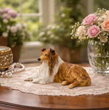 Border Fine Arts Rough Collie Figurine Dogs & Pups Galore Collection home decor0