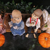 Thumbnail for Candy Designs Rare Norway Children Figurines Set – Mixed Conditions, With Bench 16