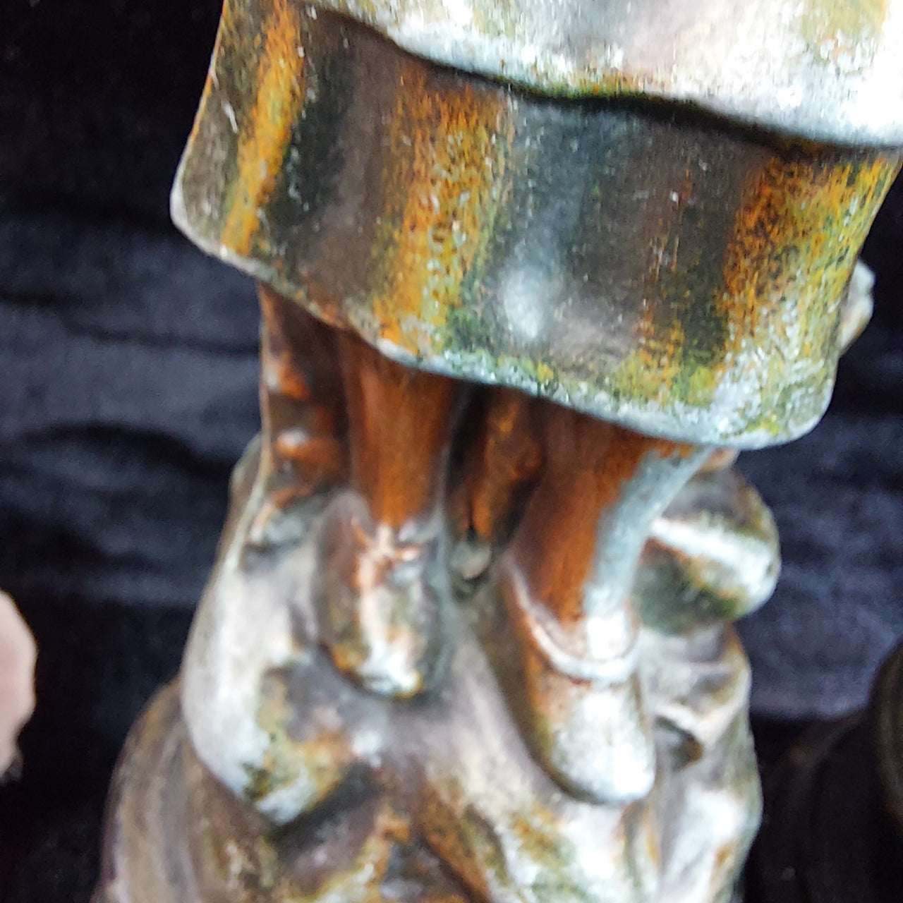Vintage Pecheuse Pecheur Fisherman & woman Statues Pair Patina Bronze Look6