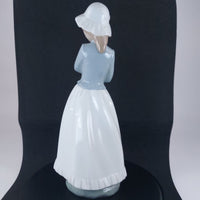 Thumbnail for Nao by Porcelain LladrÃ³ Girl with Bonnet Figurine - 9.4