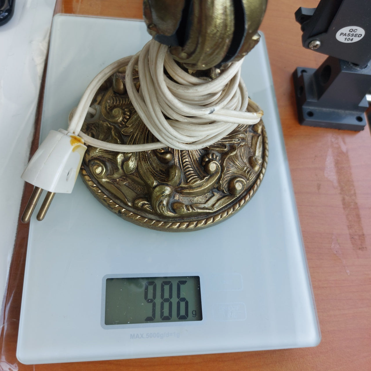 Antique style Brass Baroque Table Lamp, 14 in, see the pictures Gold17