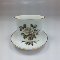 Thumbnail for Royal Worcester Bone China Oval Spill Vase Pin Dish Set Floral Gilt Boxed decor4
